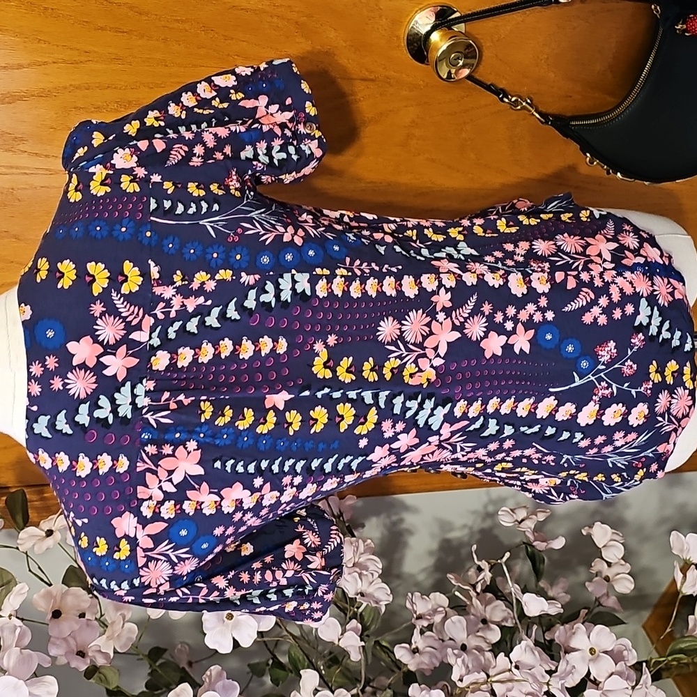 Anthropologie Meadow Rue Wrap Top - Picture 4 of 11